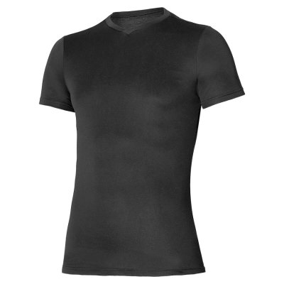 Camisa Mizuno BT Under V Neck Tee Hombre Negros - Chile M692YJIUQB